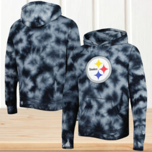 New Era Black Pittsburgh Steelers Tie Dye Hoodie