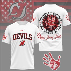 New Jersey Devils Official NHL MMIW Awareness 3D Shirt