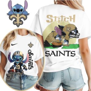 New Orleans Saints Cleveland Browns Official NFL Stitch 3D Shirt