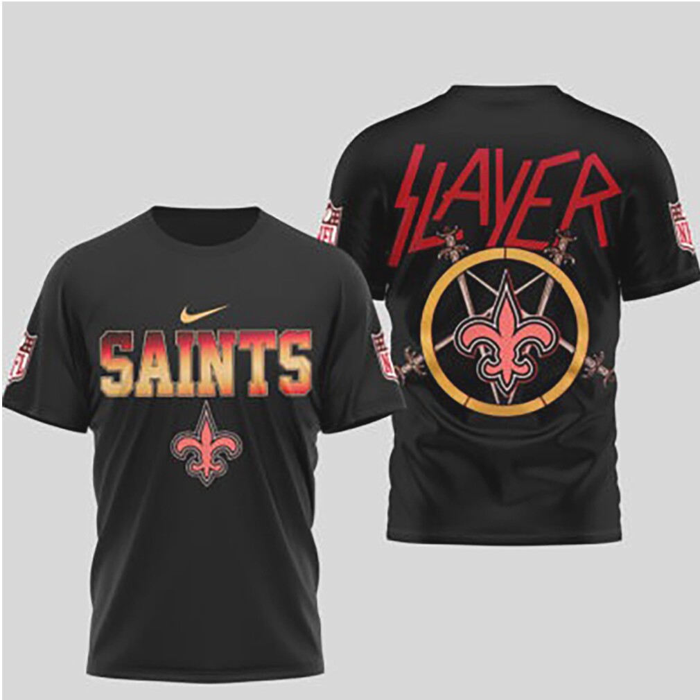 New Orleans Saints Game Day 2026 Official NFL Slayer 3D Shirt New Orleans Saints Game Day 2026 Official NFL Slayer 3D Shirt