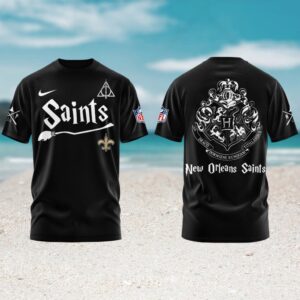 New Orleans Saints Harry Potter Hogwarts Crest Crossover Magic Fan Shirt New Orleans Saints Harry Potter Hogwarts Crest Crossover Magic Fan Shirt
