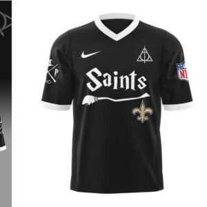 New Orleans Saints Harry Potter Night 2025 Black Magic Football Jersey