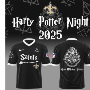 New Orleans Saints Harry Potter Night 2025 Black Magic Football Jersey