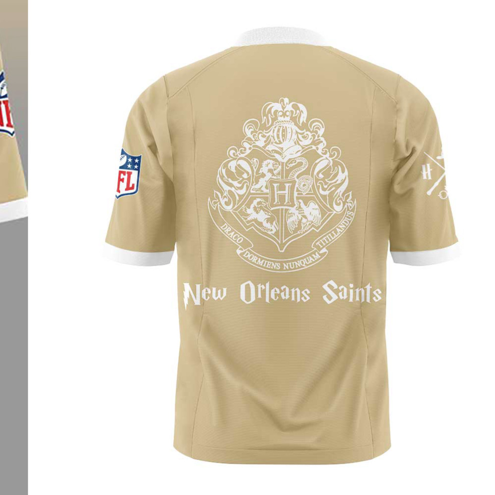New Orleans Saints Harry Potter Night 2025 Gold Jersey Limited Edition Wizarding T Shirt New Orleans Saints Harry Potter Night 2025 Gold Jersey Limited Edition Wizarding T Shirt