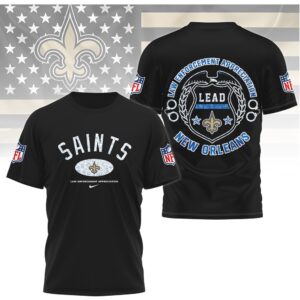 New Orleans Saints Law Enforcement Appreciation LEAD T Shirt