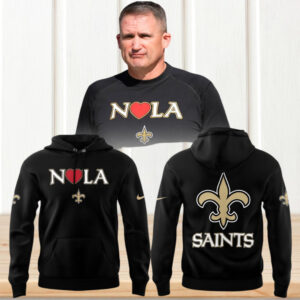 New Orleans Saints NOLA Strong Heart NFL Hoodie