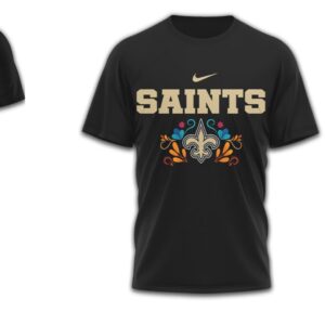 New Orleans Saints Official NFL Day of the Dead 3D Shirt