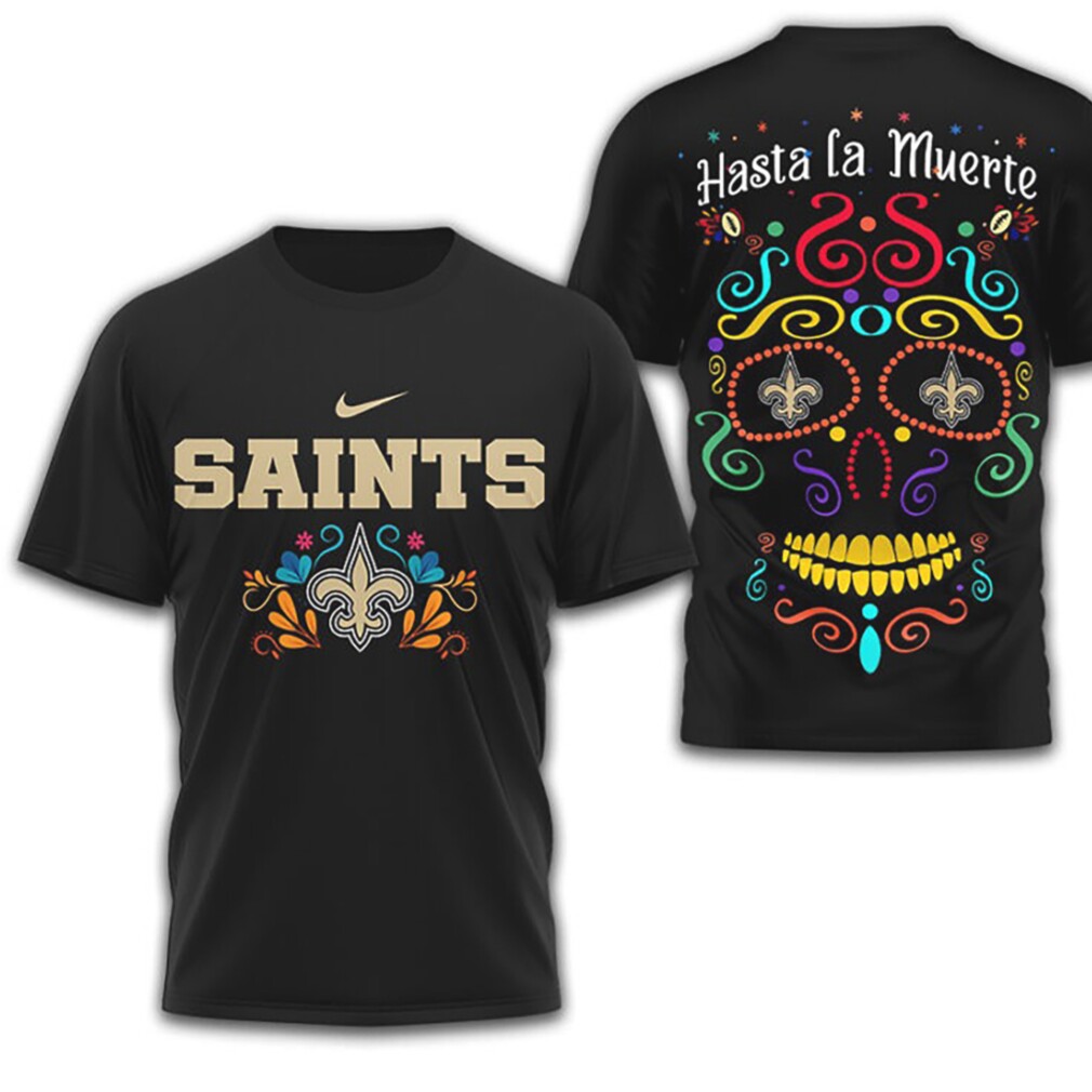 New Orleans Saints Official NFL Day of the Dead 3D Shirt New Orleans Saints Official NFL Day of the Dead 3D Shirt