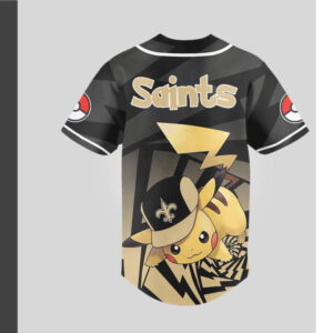 New Orleans Saints Official NFL Pikachu Jersey Shirt New Orleans Saints Official NFL Pikachu Jersey Shirt