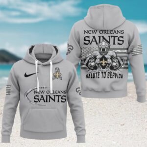New Orleans Saints Salute to Service NFL Fan Hoodie New Orleans Saints Salute to Service NFL Fan Hoodie