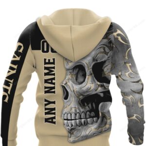 New Orleans Saints Skull Fury NFL Fan Hoodie