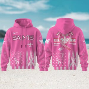 New Orleans Saints Special Breast Cancer Awareness NFL Hoodie New Orleans Saints Special Breast Cancer Awareness NFL Hoodie