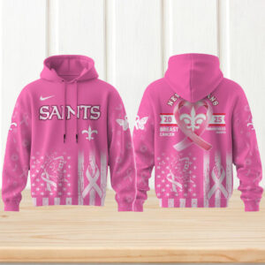 New Orleans Saints Special Breast Cancer Awareness NFL Hoodie