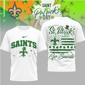New Orleans Saints St. Patrick's Day Go Saints Shamrock T Shirt