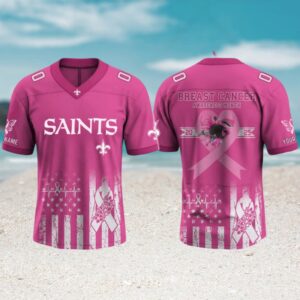 New Orleans Saints x Breast Cancer Awareness Month NFL Gameday Jersey New Orleans Saints x Breast Cancer Awareness Month NFL Gameday Jersey