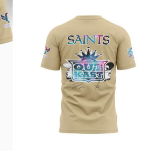 New Orleans Saints x Outkast Collaboration Galaxy Print Retro Hip Hop Football Shirt New Orleans Saints x Outkast Collaboration Galaxy Print Retro Hip Hop Football Shirt