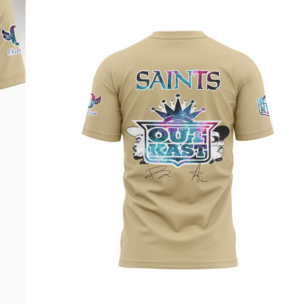 New Orleans Saints x Outkast Collaboration Galaxy Print Retro Hip Hop Football Shirt New Orleans Saints x Outkast Collaboration Galaxy Print Retro Hip Hop Football Shirt