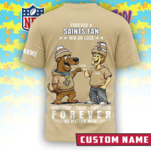 New Orleans Saints x Scooby Doo Official 3D Shirt
