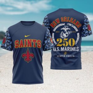 New Orleans Saints x US Marines 250th Anniversary Game Day NFL Football Jersey New Orleans Saints x US Marines 250th Anniversary Game Day NFL Football Jersey