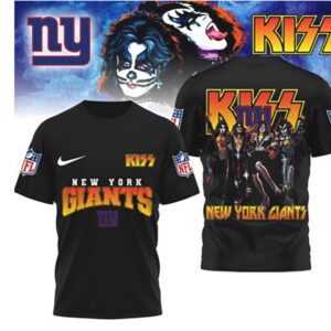 New York Giants Game Day 2026 Official NFL Kiss Band 3D Shirt