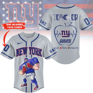 New York Giants Official NFL Teacher Appreciation Month Fan Jersey Shirt New York Giants Official NFL Teacher Appreciation Month Fan Jersey Shirt