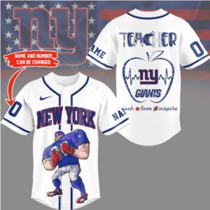 New York Giants Official NFL Teacher Appreciation Month Fan Jersey Shirt