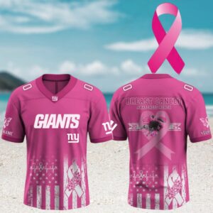 New York Giants x Breast Cancer Awareness Month NFL Gameday Jersey New York Giants x Breast Cancer Awareness Month NFL Gameday Jersey