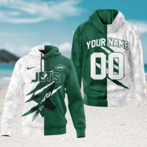 New York Jets NFL Custom Name Logo Football Game Day Hoodie New York Jets NFL Custom Name Logo Football Game Day Hoodie