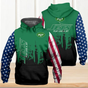 New York Jets NFL Flag Nation Football Game Day Hoodie