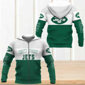 New York Jets NFL Game Day 3D Zip Up Hoodie