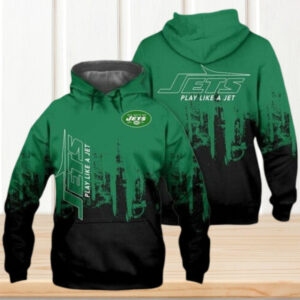 New York Jets NFL Logo Football Game Day Fan Hoodie