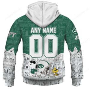 New York Jets Snoopy NFL Game Match Hoodie New York Jets Snoopy NFL Game Match Hoodie