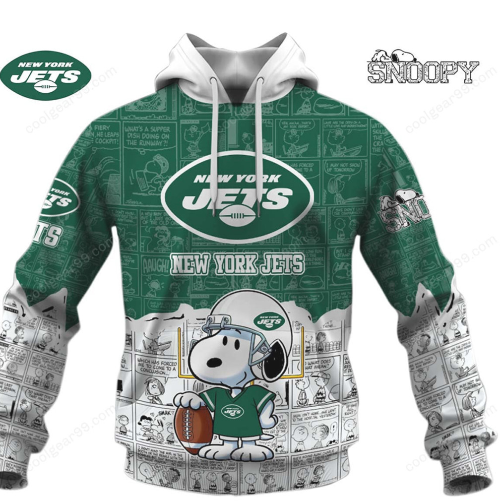 New York Jets Snoopy NFL Game Match Hoodie New York Jets Snoopy NFL Game Match Hoodie