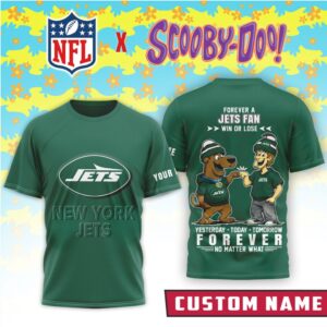 New York Jets x Scooby Doo Official 3D Shirt New York Jets x Scooby Doo Official 3D Shirt