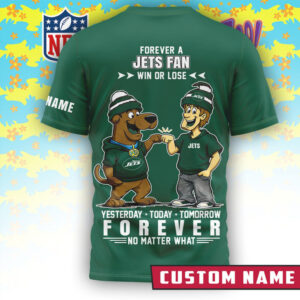 New York Jets x Scooby Doo Official 3D Shirt