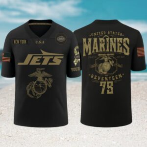 New York Jets x U.S Marine Corps Dark Vintage Gameday Jersey New York Jets x U.S Marine Corps Dark Vintage Gameday Jersey