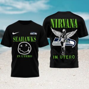 Nirvana In Utero Seattle Seahawks 90s Grunge Rock Band Music T Shirt Nirvana In Utero Seattle Seahawks 90s Grunge Rock Band Music T Shirt