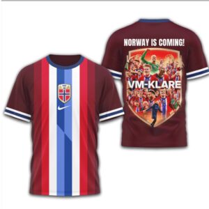 Norway Official Fifa World Cup 2026 3D Shirt Norway Official Fifa World Cup 2026 3D Shirt