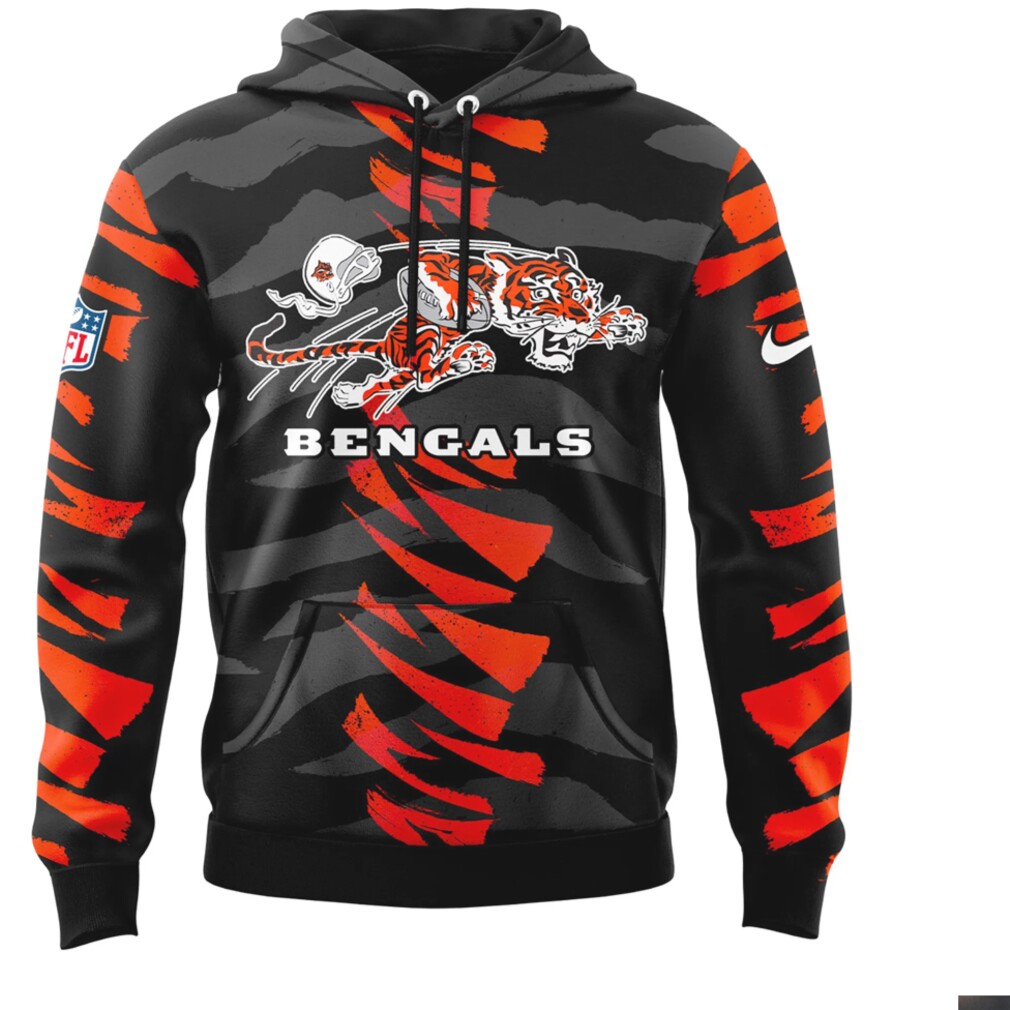 Official Cincinnati Bengals Team NFL Logo Hoodie Official Cincinnati Bengals Team NFL Logo Hoodie