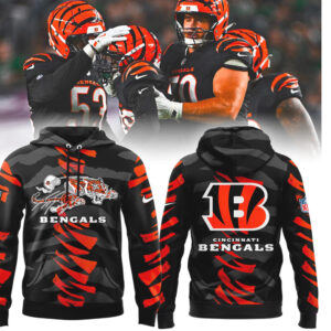Official Cincinnati Bengals Team NFL Logo Hoodie