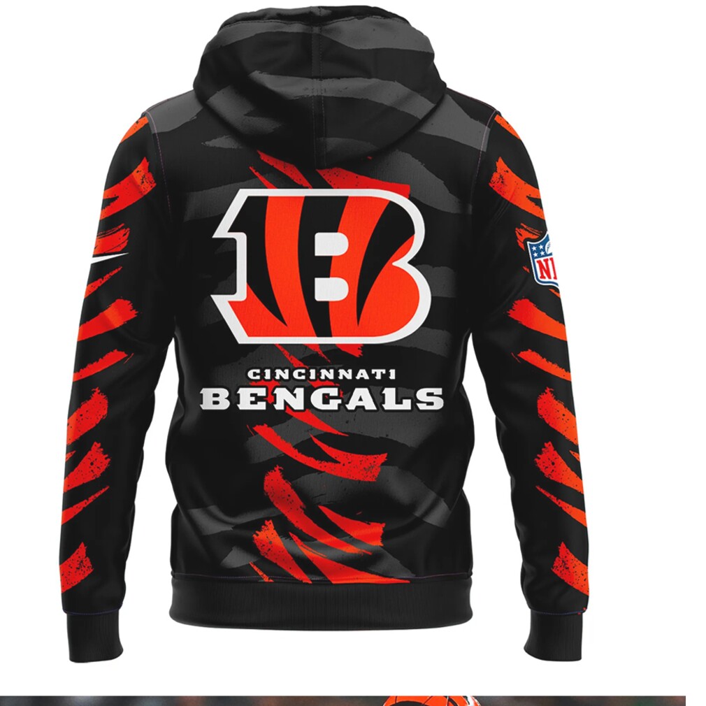 Official Cincinnati Bengals Team NFL Logo Hoodie Official Cincinnati Bengals Team NFL Logo Hoodie