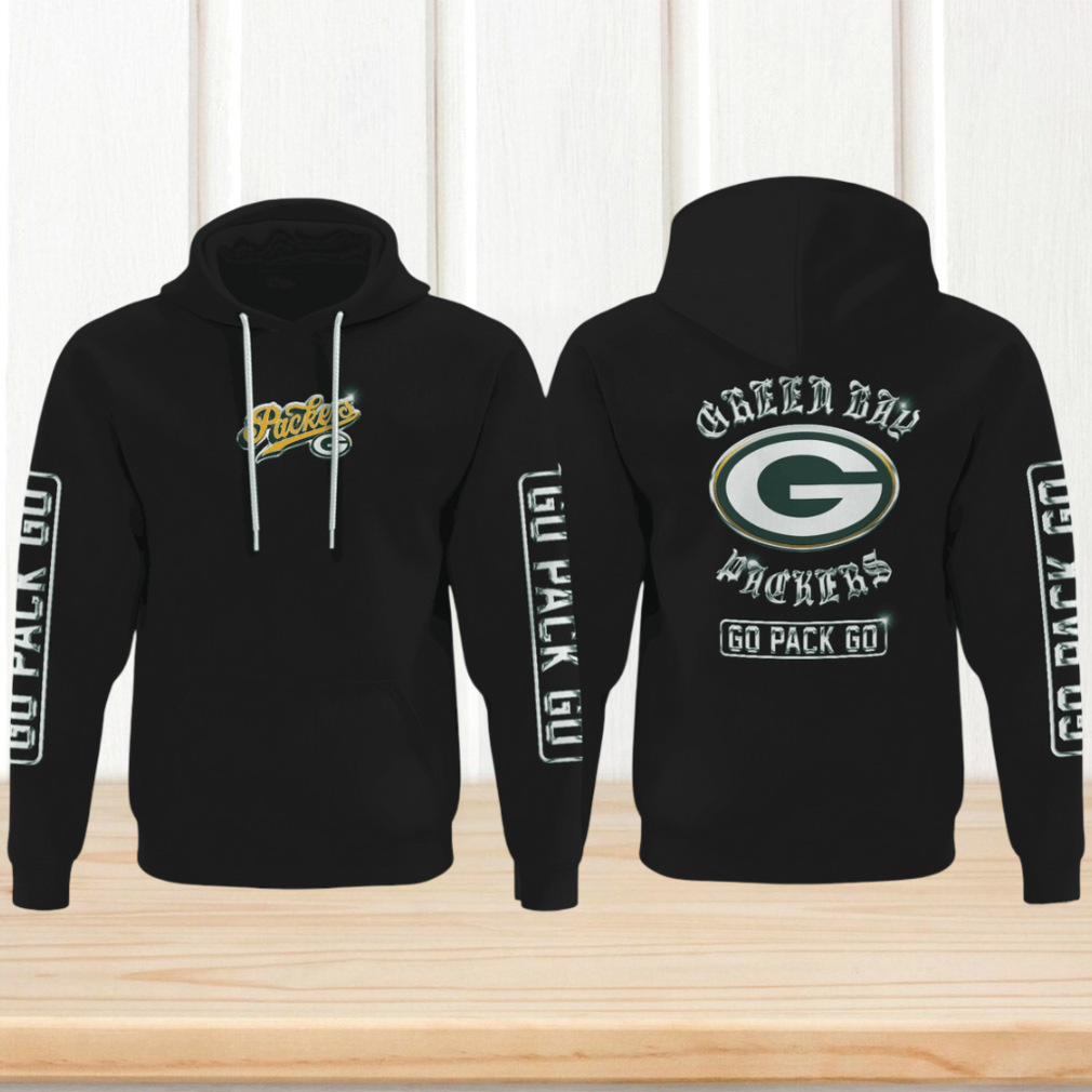 Official Green Bay Packers Black NFL Hoodie Official Green Bay Packers Black NFL Hoodie