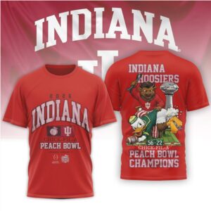 Official Indiana Hoosiers Chick fil A Peach Bowl Champions Jersey Official Indiana Hoosiers Chick fil A Peach Bowl Champions Jersey