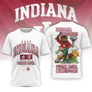 Official Indiana Hoosiers Chick fil A Peach Bowl Champions Jersey