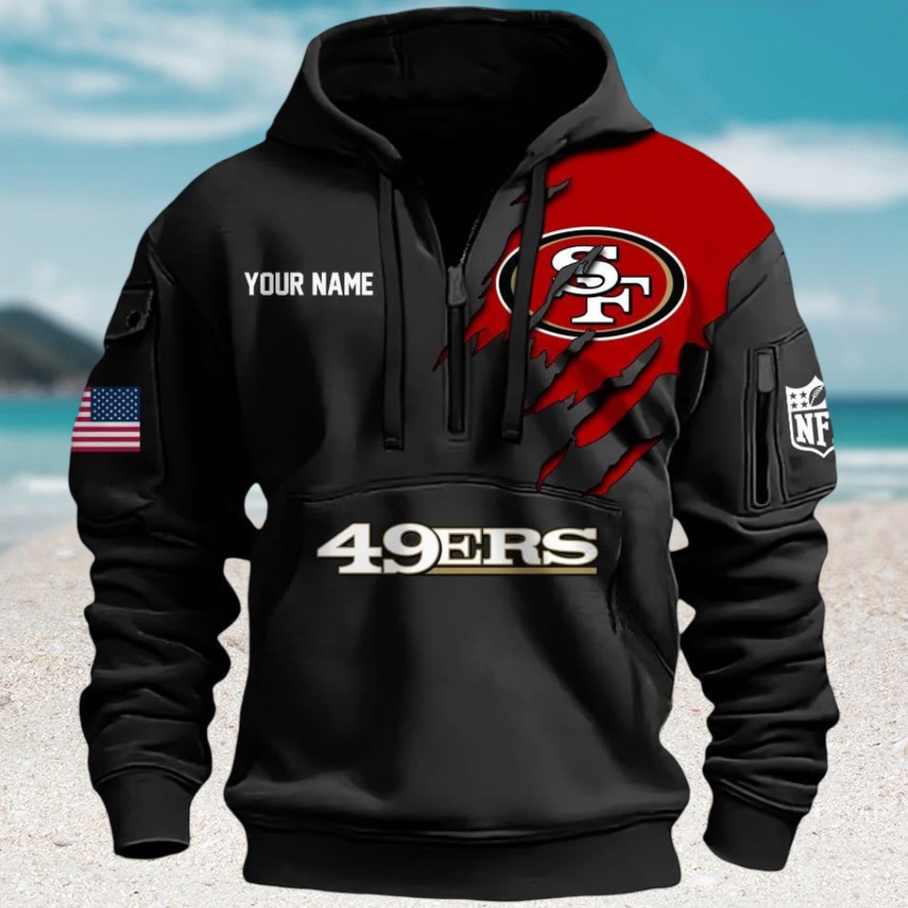 Official NFL 49ers Fan Hoodie with Personalized Fan Football Hoodie Official NFL 49ers Fan Hoodie with Personalized Fan Football Hoodie