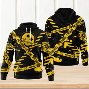 Official NFL Pittsburgh Steelers Warning Tape Hoodie