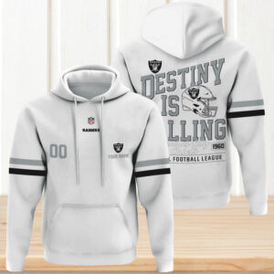 Official NFL Raiders 1960 Commemorative Custom Name Number Hoodie Official NFL Raiders 1960 Commemorative Custom Name Number Hoodie