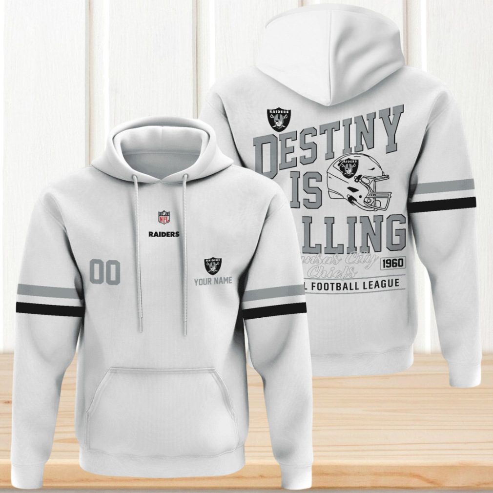 Official NFL Raiders 1960 Commemorative Custom Name Number Hoodie Official NFL Raiders 1960 Commemorative Custom Name Number Hoodie