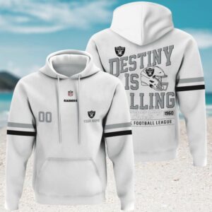 Official NFL Raiders 1960 Commemorative Custom Name Number Hoodie