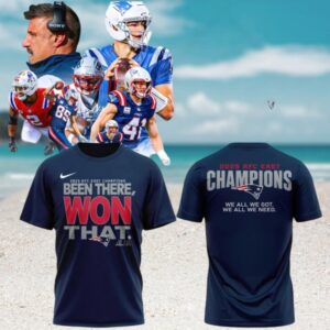 Official New England Patriots 2025 AFC EAST Division Champions Been There Won That shirt Official New England Patriots 2025 AFC EAST Division Champions Been There Won That shirt